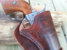 Western Leather Holster with Leg Ties - Colt 45 Peacemaker and Similar Up to 5 inch Barrels Fathers Day Colt 45 Peace Maker Holster