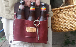 Leather 6 Pack Beer Carrier